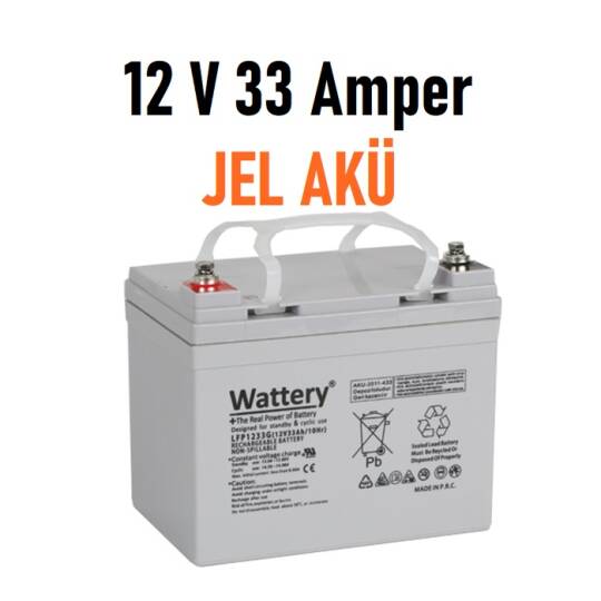 12 Volt 36 Amper Jel Akü Akülü Sandalye Aküsü - 2