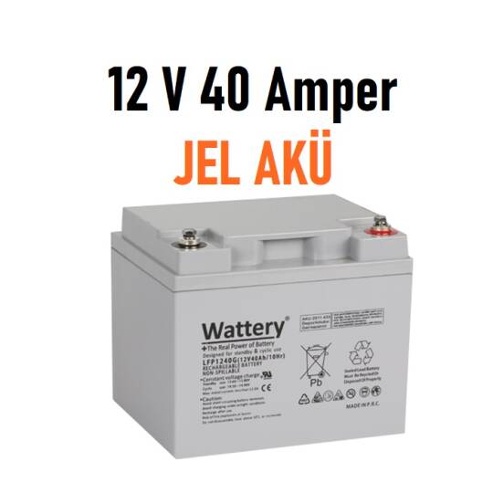 12 Volt 46 Amper Uzun Ömürlü Jel Akü - 2