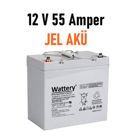 12 Volt 60 Amper Akülü Sandalye Jel Akü - 2