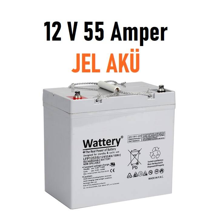 12 Volt 60 Amper Akülü Sandalye Jel Akü - 2