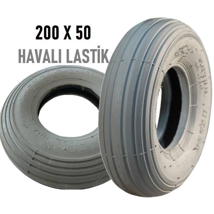 200x50 Akülü Sandalye Havalı Tekeri - 1