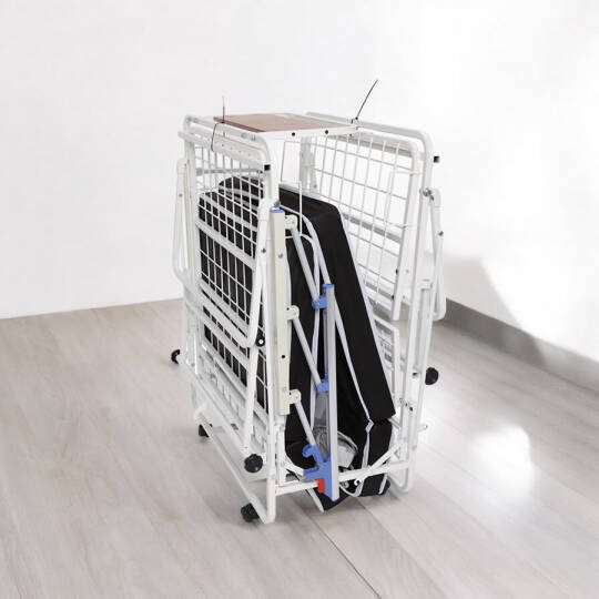 AZKA DF01 Dual Motorlu Korkuluklu Katlanabilir Hasta Yatağı - 4
