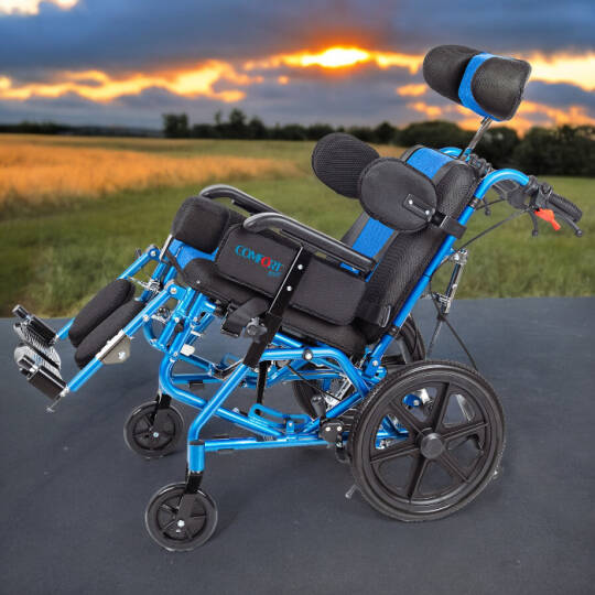 Comfort Plus DY01958LBCJ-38 CP Özellikli Pediatrik Tekerlekli Sandalye - 4