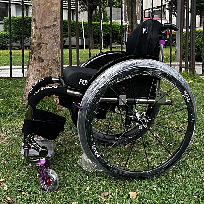 Poylin P153 Aktif Tekerlekli Sandalye Titanyum - 2