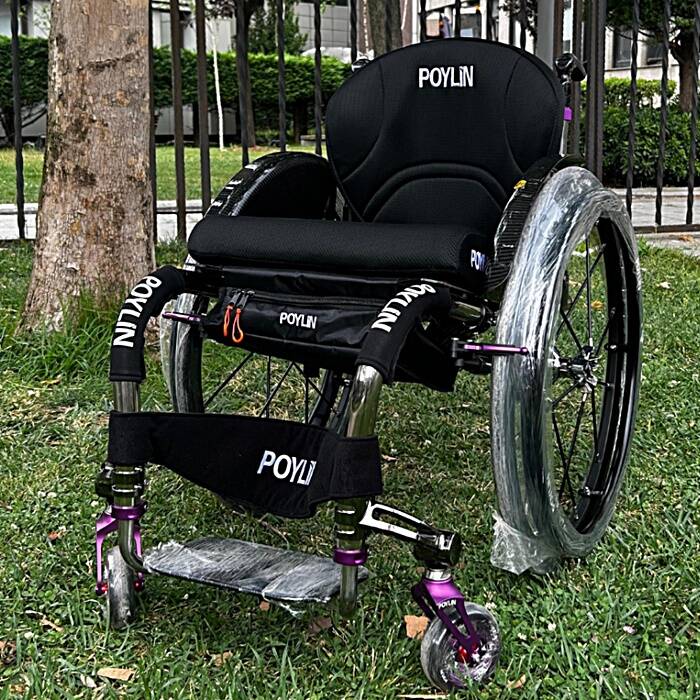 Poylin P153 Aktif Tekerlekli Sandalye Titanyum - 4