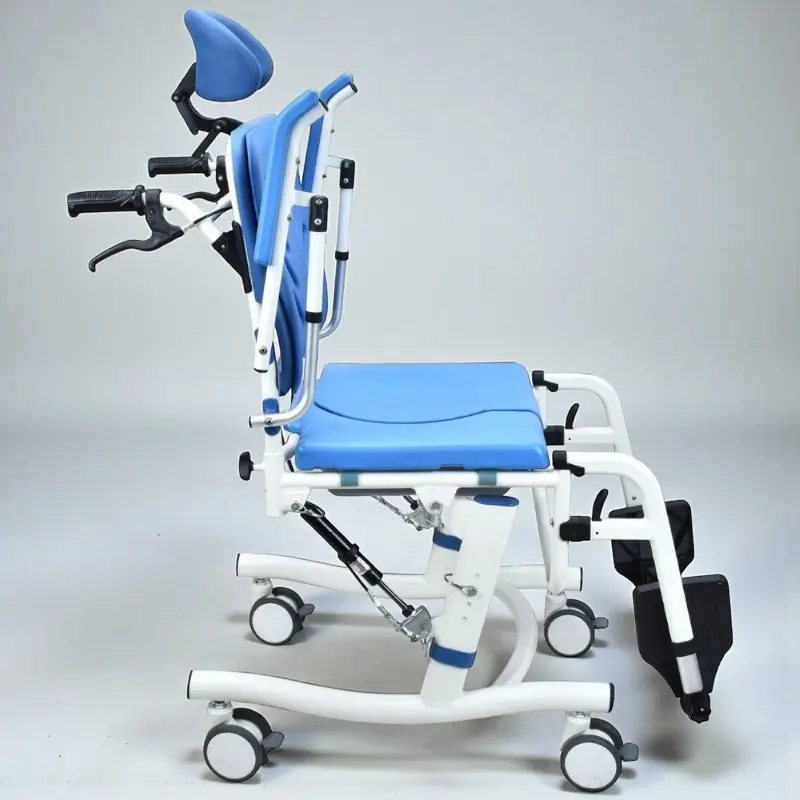 Poylin P620 Tilt Özellikli Baş Destekli Alüminyum Banyo Tuvalet Sandalyesi - 2