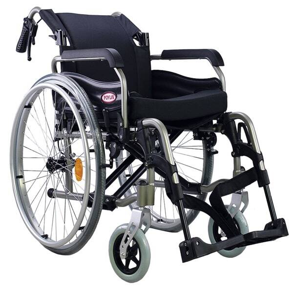 Poylin P957 Alüminyum Hafif Tekerlekli Sandalye - 3