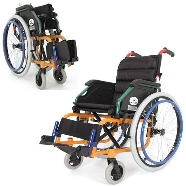 Wollex W980 Çocuk Alüminyum Tekerlekli Sandalye - 1